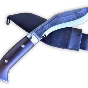 GK&CO. Kukri House Genuine Kukri/Khukuri- 5" Black (Rust Free) Blade Panawal Khukuri- Handmade Factory in Nepal.