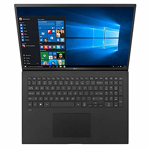 LG Gram WQXGA (2560x1600) Ultra-Lightweight Laptop, Intel evo with 11th gen CORE i7 1165G7 CPU, 16GB RAM, 512GB SSD, Thunderbolt 4, Black, Windows 10 Home - 2021, 17-30.99 inches (17Z90P-K.AAC8U1)