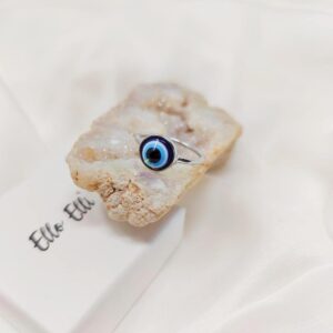 Ello Elli 1.5mm Stainless-Steel Evil Eye Ring (7)