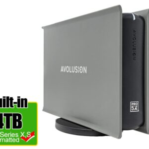 Avolusion PRO-5X Series 4TB USB 3.0 External Gaming Hard Drive (Grey) compatible with XBOX Series X|S Game Console - 2 Year Warranty