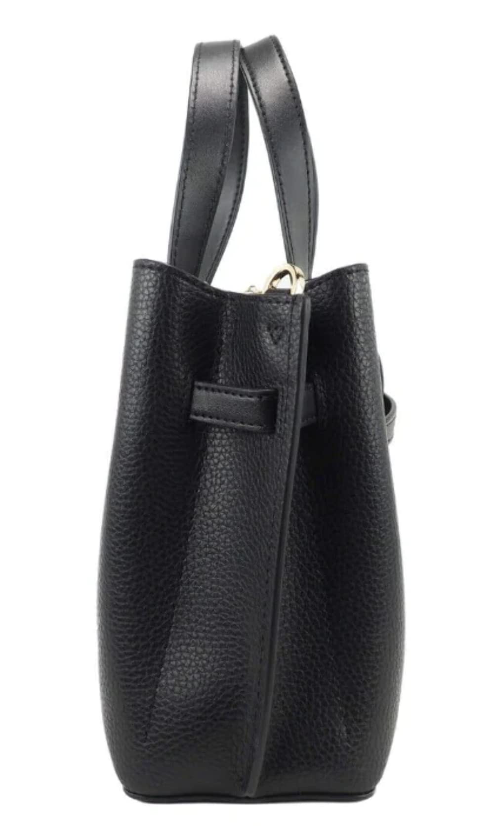 Michael Kors Emilia Small Leather Satchel Black Crossbody