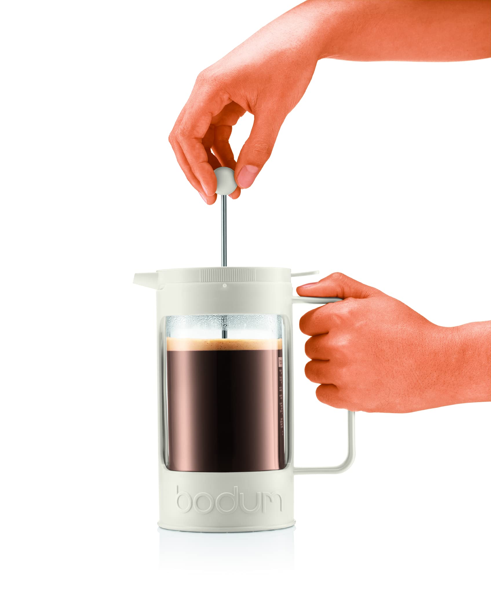 Bodum Bean French Press Coffee Maker with Coffee Grind Catcher, 34 Ounce, Black