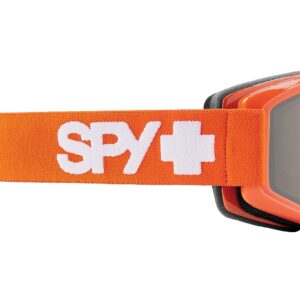 SPY Optic Crusher Elite Snow Goggle, Winter Sports Protective Goggles, Color and Contrast Enhancing Lenses, SPY Orange - Bronze with Silver Spectra Mirror Lenses