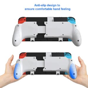 Switch Grip, Ergonomic Switch OLED Grip with Stand and Game Slots, Comfortable and Sturdy Handheld Grip Compatible with Switch and Switch OLED - Black