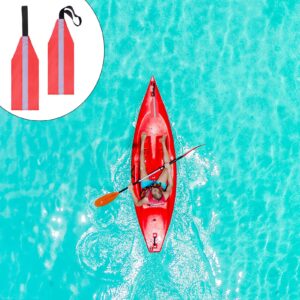 Emsiok 2 PCS Safety Travel Flag for Kayak Canoe Safety Flag Kayak Trailer Flag Kayak Travel Flag Kayak Accessories Safety Flag Reflective Kayak Warning Flag Red Safety Flag for Kayak Sup Towing