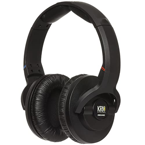 KRK KNS 6402 Studio Mixing/Mastering Headphones, Black (KNS-6402)