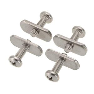 ihreesy stainless steel kayak rail screw,4pcs t bolt track screws track nuts rail tie-down accessory canoe rail track screws kayak boat hardware accessories