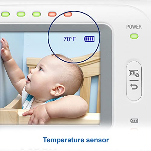 VTech VM320 Baby Monitor, 2.4" Screen with Fixed Camera, Night Vision, Soothing Sounds, 2-Way Talk, Secured Transmission, Secure Transmission No WiFi