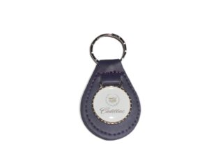 eldorado seville deville fleetwood calais allante logo leather keychain - purple