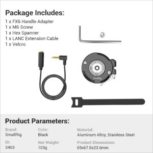 SmallRig Handgrip Rosette Adapter for Sony FX6 to Reposition The Original FX6 Handgrip - 3403