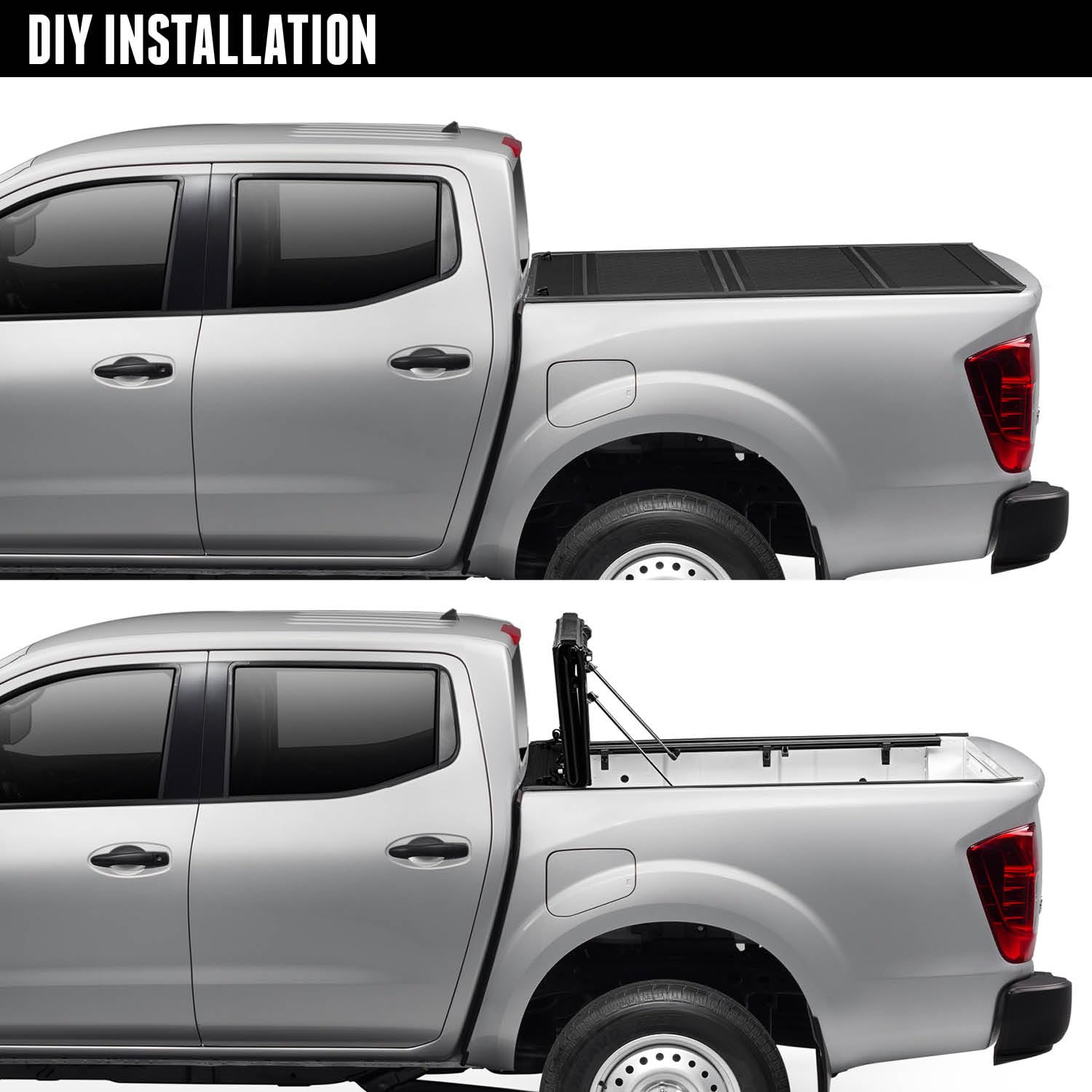 UnderCover Flex Hard Folding Truck Bed Tonneau Cover | FX21032 | Fits 2022 - 2023 Ford Maverick 4' 6" Bed (54.4")