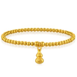 CHOW SANG SANG 999.9 24K Gold Price-by-Weight 8.6g Gold Gourd (Wulu) Bracelet (Wrist Size 13-14cm) 92700B