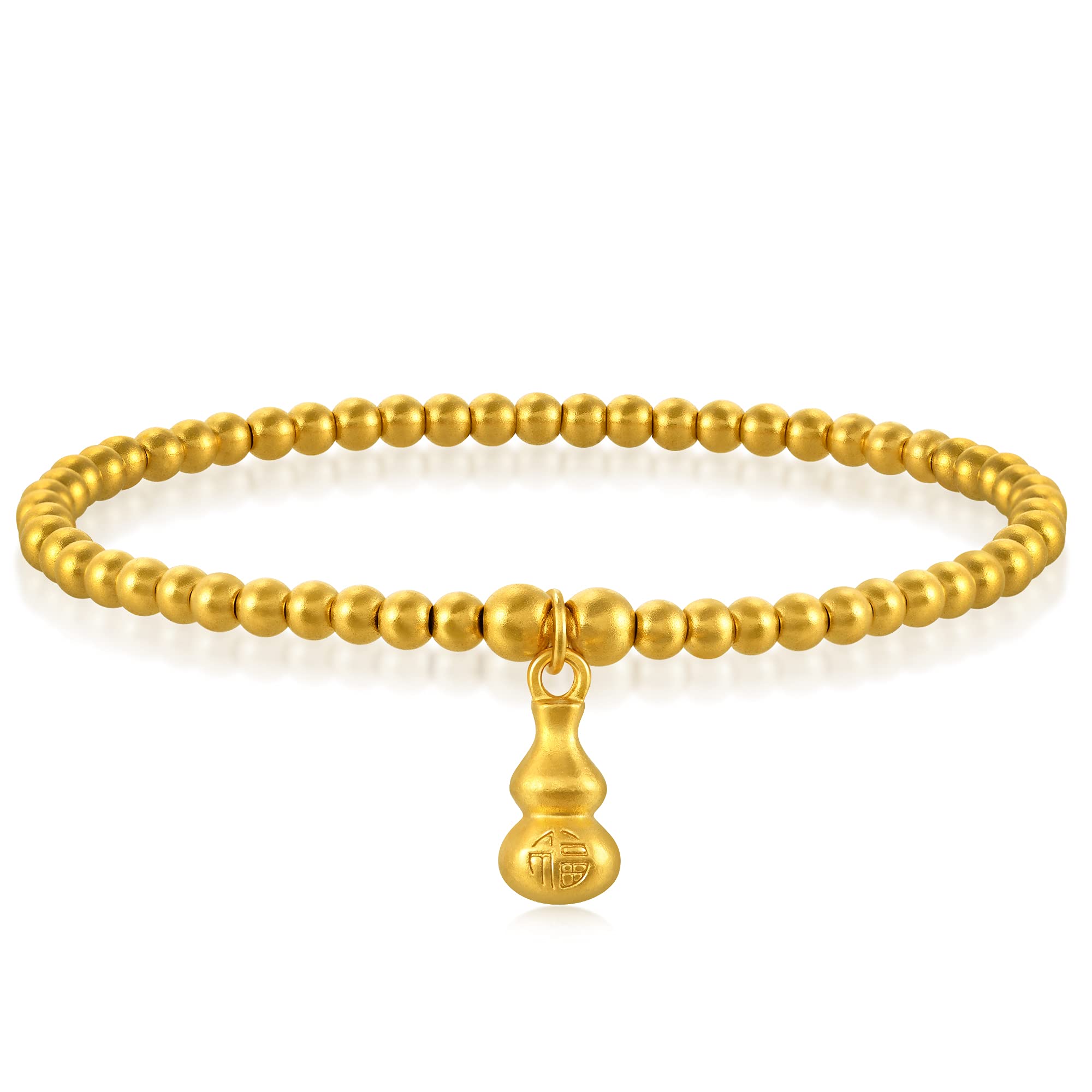 CHOW SANG SANG 999.9 24K Gold Price-by-Weight 8.6g Gold Gourd (Wulu) Bracelet (Wrist Size 13-14cm) 92700B