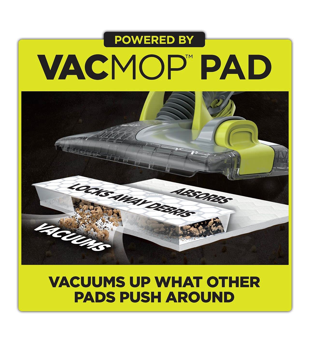 Shark VACMOP Cordless Hard Floor Vacuum Mop with Disposable VACMOP Pad, VM200