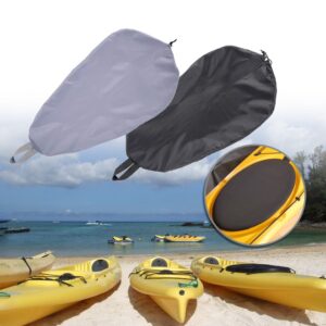 Doorslay Blocking Kayak Cockpit Cover Seal Cockpit Protector Ocean Cockpit Cover Breathable Adjustable Uv50+, 5 Sizes Optional