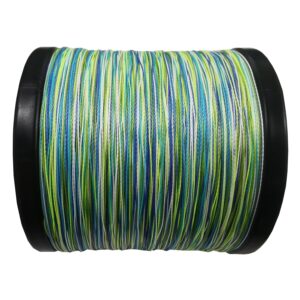 Reaction Tackle Braided Fishing Line Camo Aqua 20LB 1000yd