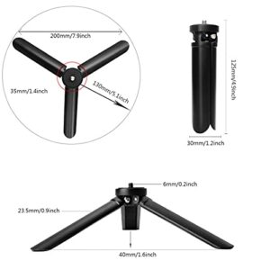 FECAMOS Action Camera Stand, Easy to Store Lightweight Desktop Tripod Aluminium Alloy for Outdoor Shooting for Cameras