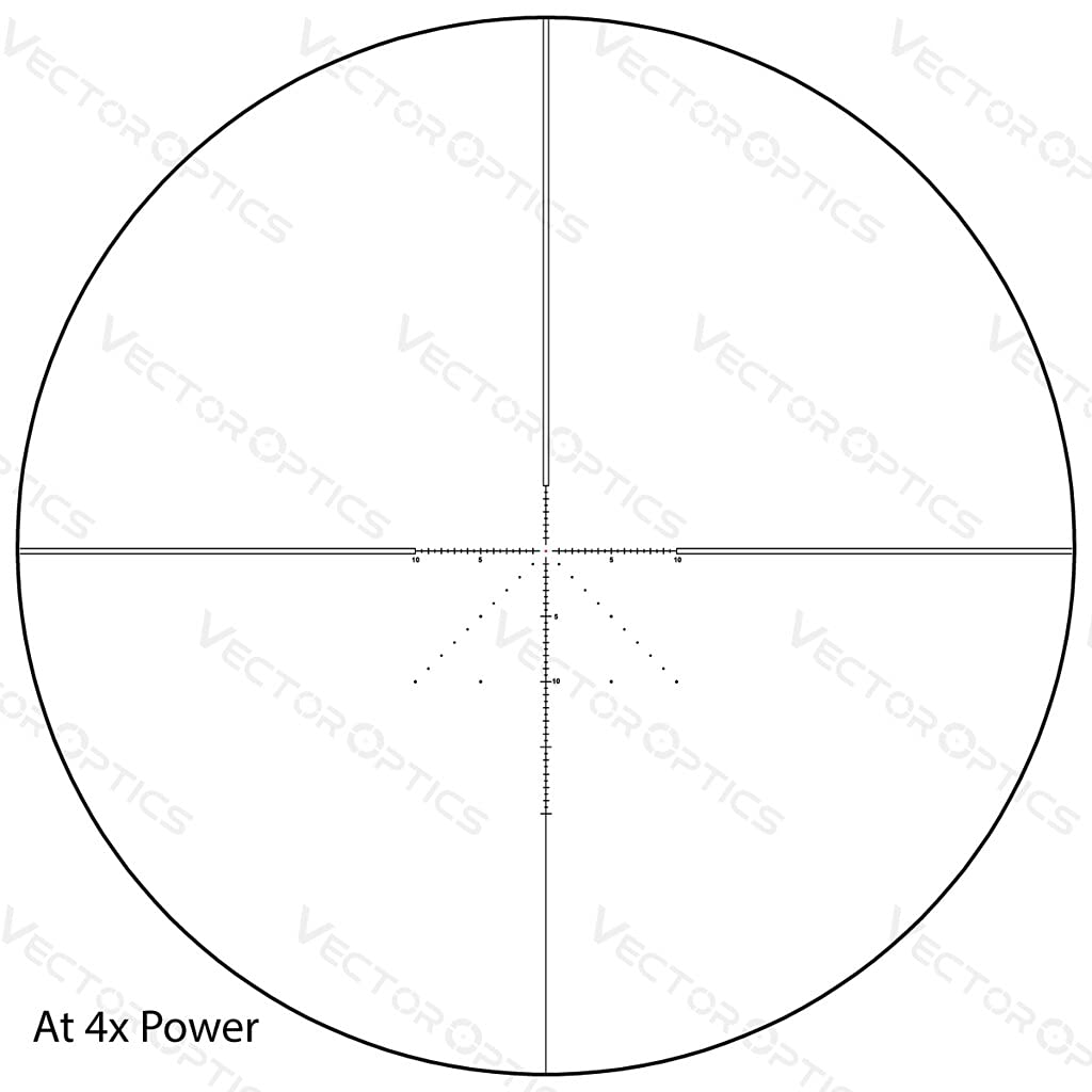 Vector Optics Veyron 4-16x44mm, 1/10 MIL, 30mm Tube, Red Illuminated First Focal Plane (FFP) Ultra Short Riflescope