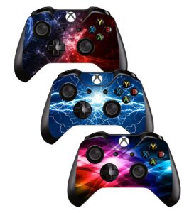 fottcz [3pcs] vinyl skin for xbox one/slim/x controller (standard edition), sticker decorate and protect device surface, group g