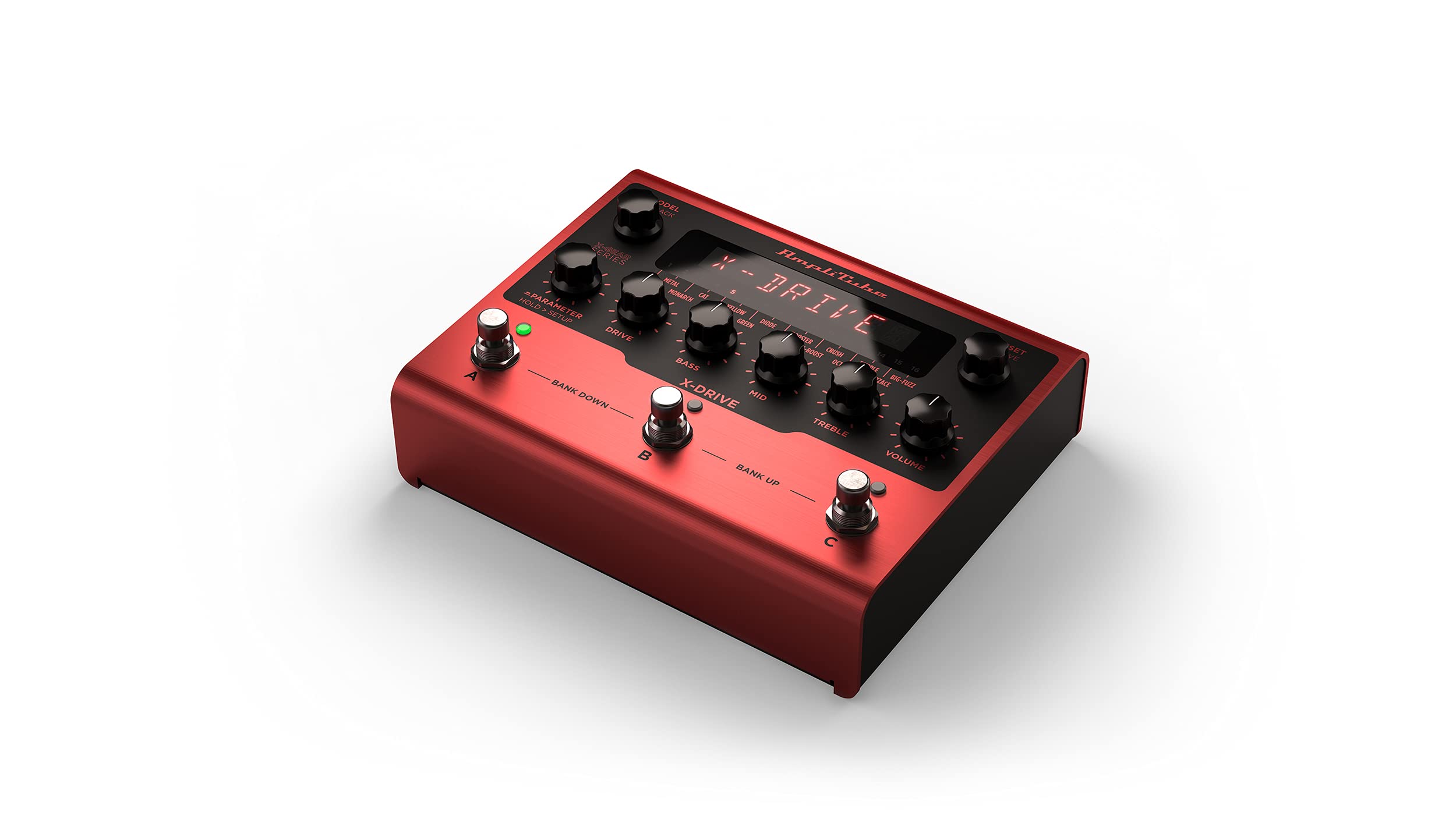 IK Multimedia AmpliTube X-DRIVE Distortion pedal, All-time distortion, overdrive, fuzz, compressor and more with onboard cabinet emulation