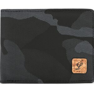 Lanyani Wallet For Teen Kids Boys Teenager Men Small RFID Bifold Wallets Thin Minimalist (camo black