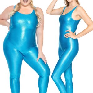 STRETCH IS COMFORT Women's Mystique Unitard Costume Turquoise X-Small