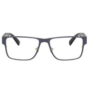 Versace VE 1274 1468 Black Metal Rectangle Eyeglasses 55mm