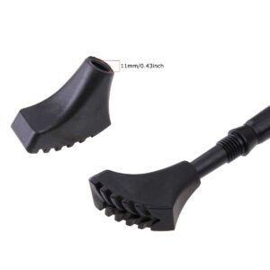 Amzlike Trekking Pole Accessories Set Hiking Pole Rubber Tips (A-Mix) Black