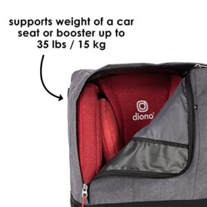 Diono Car Seat Travel Backpack, Airport Travel Bag For Car Seat, Gate Check-In Bag, Carry As Duffle Bag Or BackPack, Padded Shoulders, Durable Protective Material