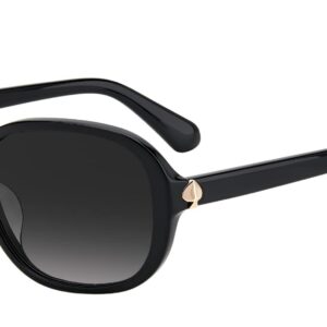 Kate Spade New York Izabella/G/S Womens Sunglasses Black Gold/Grey Shaded One Size