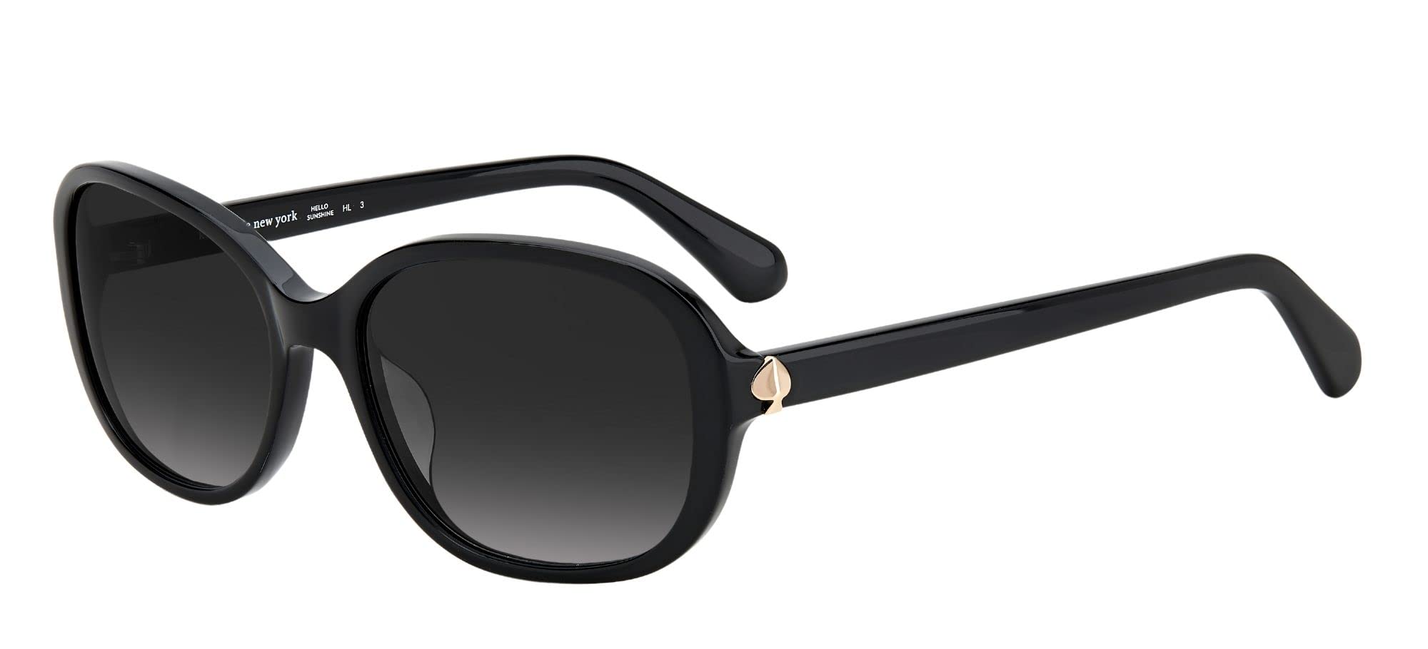 Kate Spade New York Izabella/G/S Womens Sunglasses Black Gold/Grey Shaded One Size