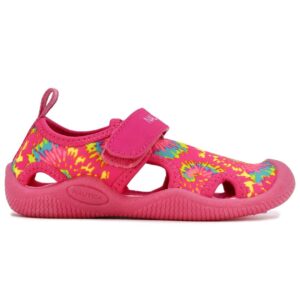 Nautica Kids Protective Water Shoe,Closed-Toe Sport Sandal For Boys and Girls-Kettle Gulf-Pink Bright Multi Tie Dye Size-8