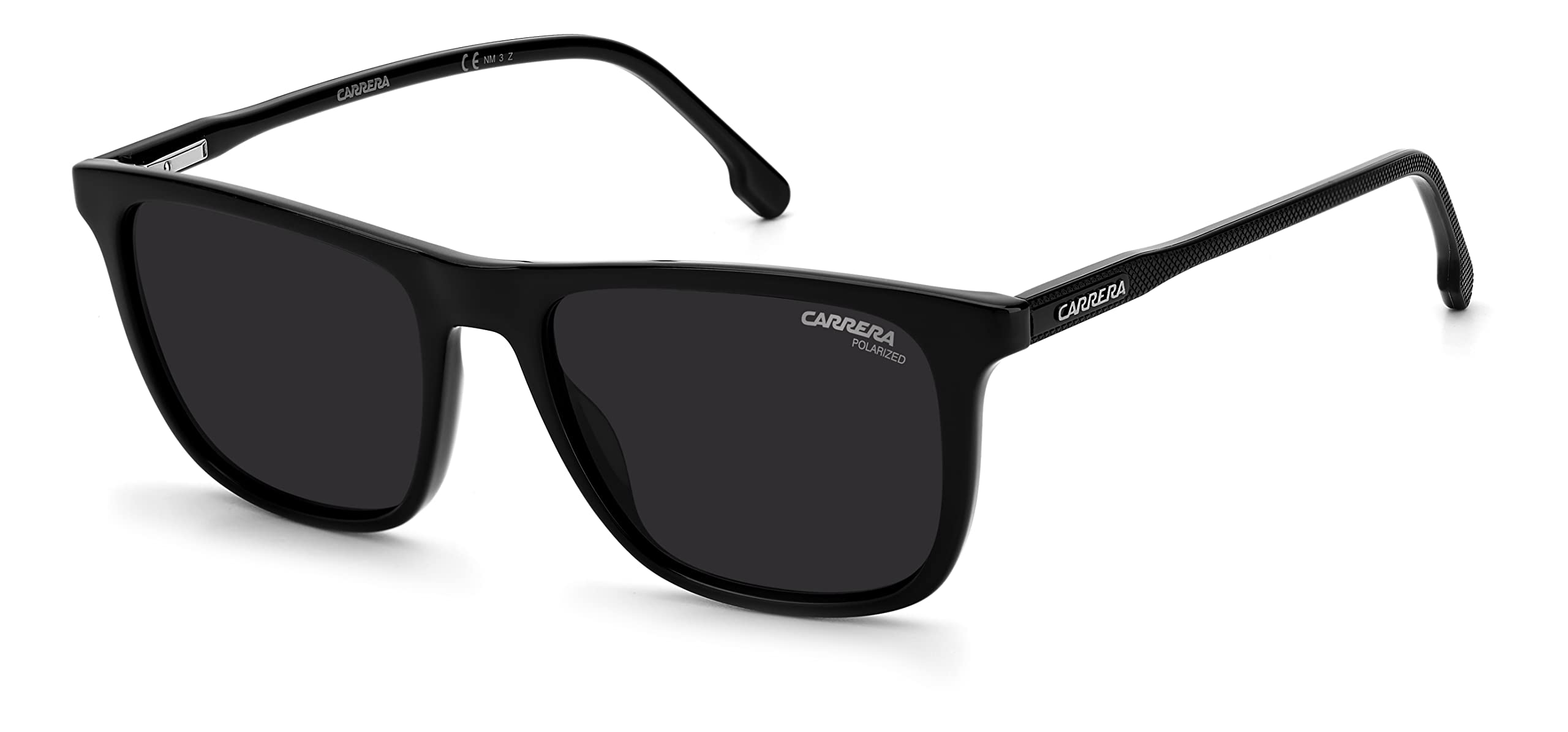 Carrera Men's 261/S Polarized Rectangular Sunglasses, Black Grey, 53mm, 18mm