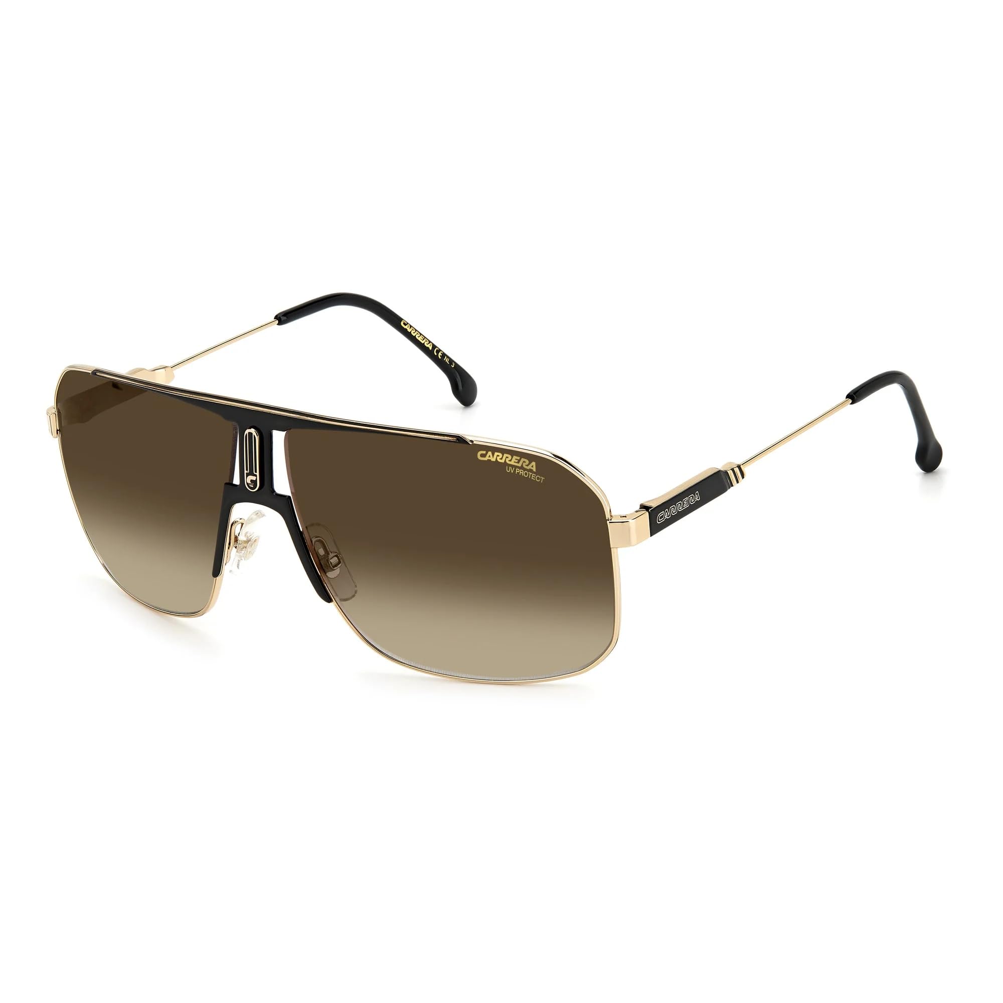 Carrera Men's 1043/S Square Sunglasses, Black Gold, One Size