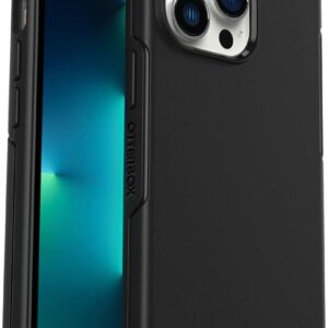 OtterBox iPhone 13 Pro (ONLY) Symmetry Series Case - BLACK, ultra-sleek, wireless charging compatible, raised edges protect camera & screen