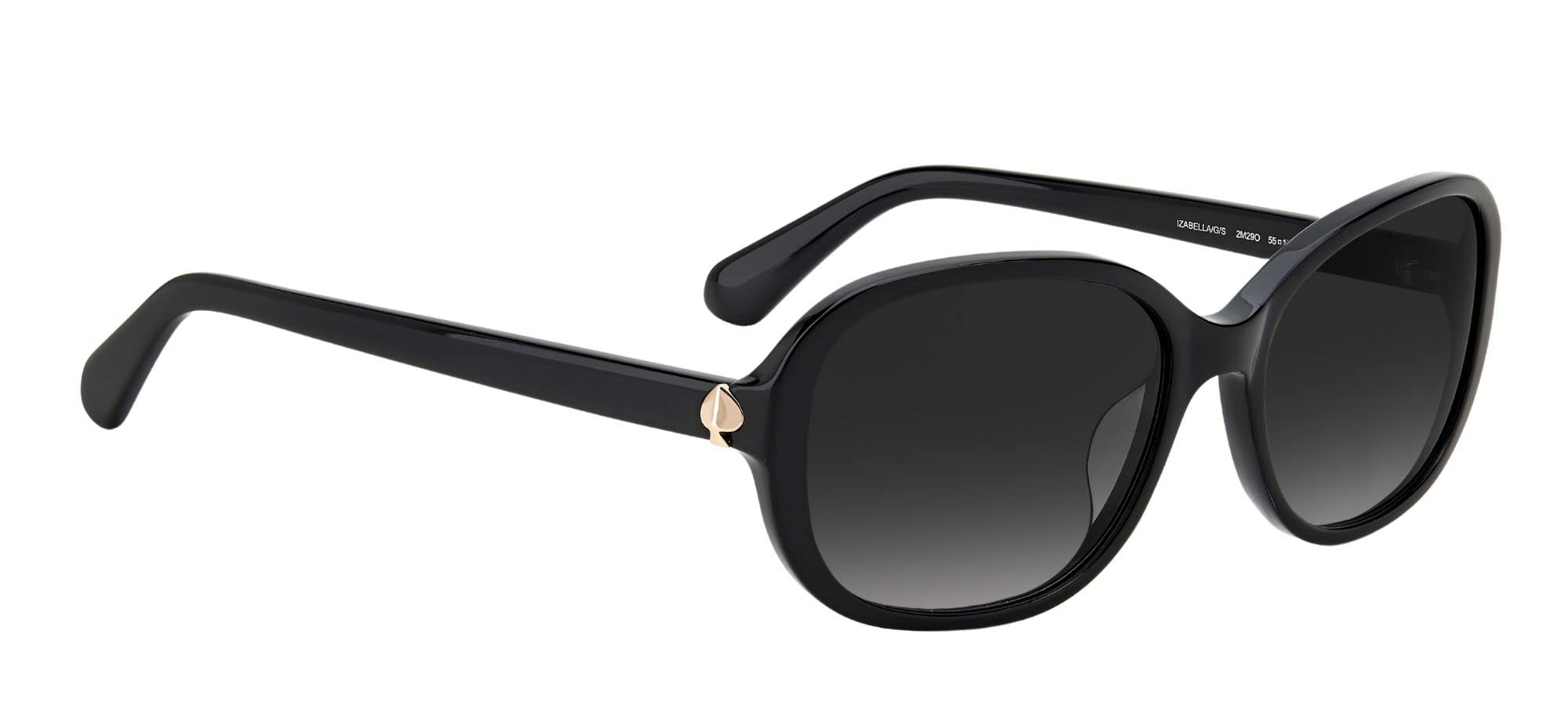 Kate Spade New York Izabella/G/S Womens Sunglasses Black Gold/Grey Shaded One Size