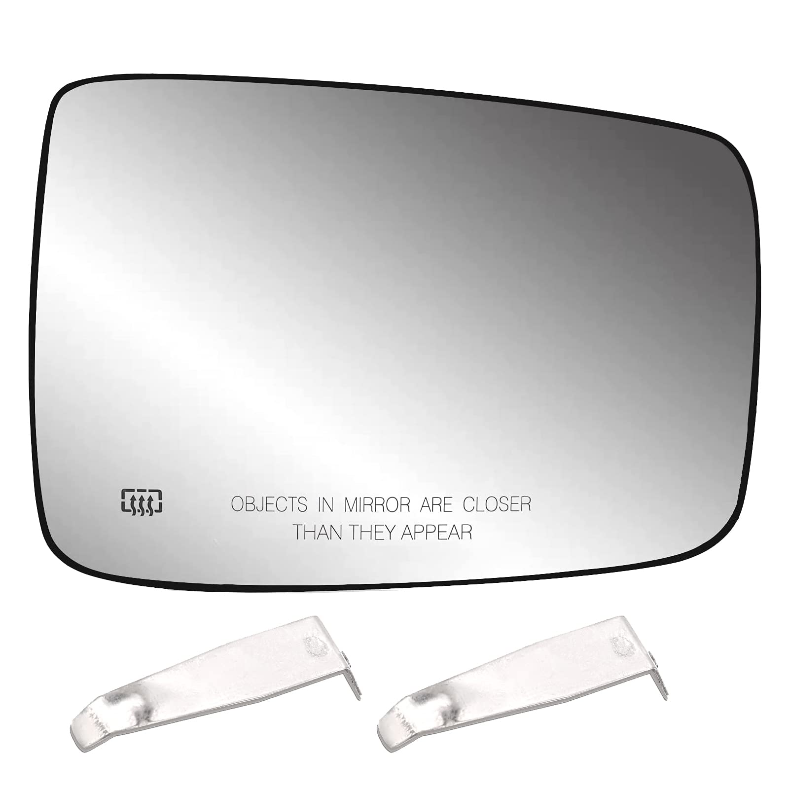 Passenger Right Side Heated Mirror Compatible with 2009-2018 Dodge Ram 1500, 2500 Mirror Glass - Exterior Side View Convex Mirror - Replace# 68079362AA, 68050298AA