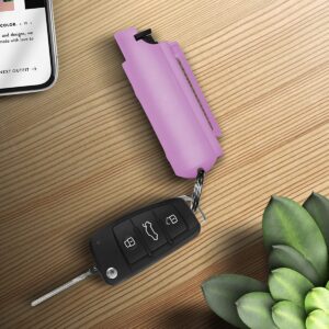 Guard Dog Pepper Spray Stun Gun Combo Pack - Self Defense Keychain Set, Personal Safety Devices for Women, Home Defense & Self Defense Kit - Lilac