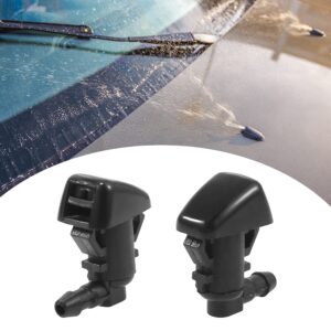 ACROPIX Front Windshield Wiper Nozzles for Lincoln MKX with Gaskets - Pack of 2 Black