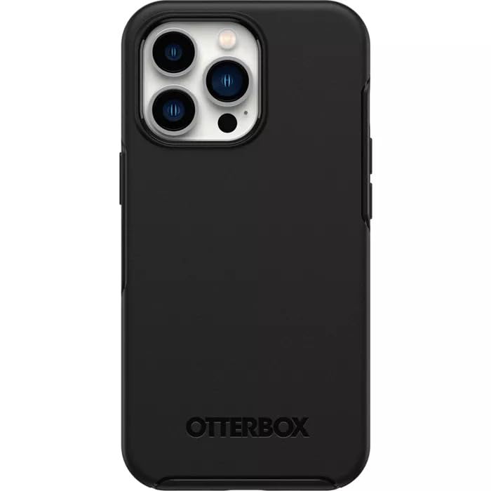 OtterBox iPhone 13 Pro (ONLY) Symmetry Series Case - BLACK, ultra-sleek, wireless charging compatible, raised edges protect camera & screen