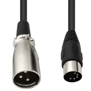 seadream midi 5 pin din male to xlr 3 pin male cable (1.64ft)