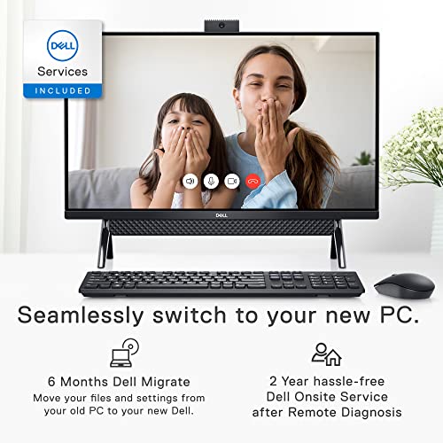 Dell Inspiron 7700 27-inch All in One Desktop Computer - FHD (1920 x 1080) Display, Pop-Up Webcam, Intel Core i7-1165G7, 12GB DDR4 RAM, 1TB HDD, Intel Iris Xe Graphics, Windows 11 Pro - Black