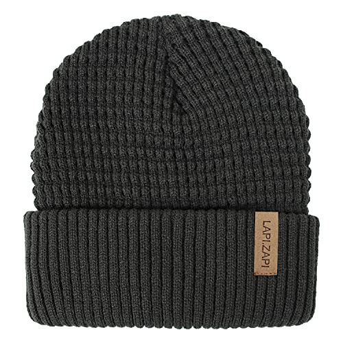 LAPI.ZAPI Winter Hat for Men Fleece Lined Skull Cap Cuff Beanie Outdoor Women Sports Cap