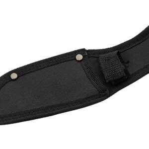 Szco Supplies 8.5” Black Finished Full tang Fixed Blade Saw Back Tracker Survivor Knife With Sheath