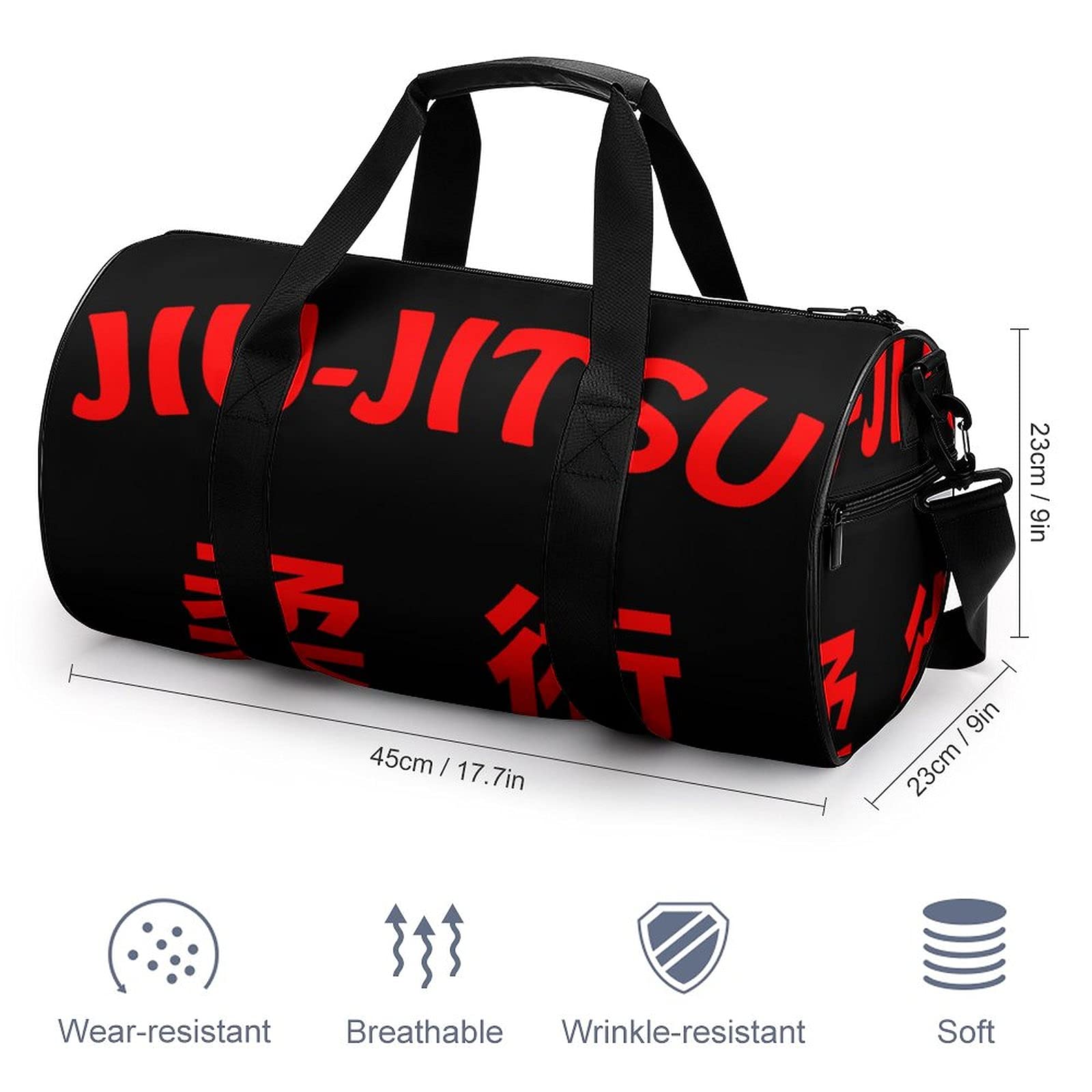 FunnyStar Jiu-Jitsu Gym Bag for Women and Men Travel Duffel Bag for Sports Print Gymbag