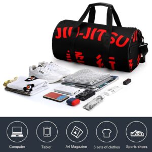 FunnyStar Jiu-Jitsu Gym Bag for Women and Men Travel Duffel Bag for Sports Print Gymbag