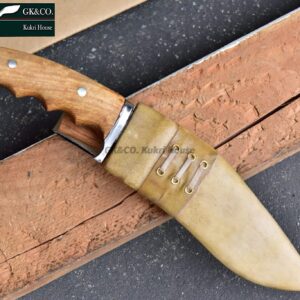 GK&CO. Kukri House Genuine kukri/khukuri - 6 Inch Iraqi Panawal Angkhola Gripper Handle White Sheath Hand Made in Nepal…