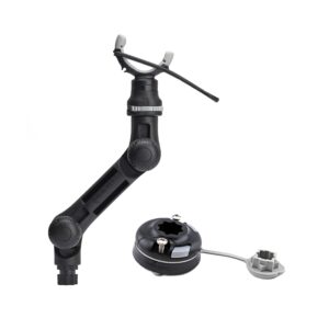 railblaza trolling motor mount stabilizer with starport hard mount base, compatible with tracker, crestliner, lowe and more