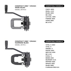 Killer Instinct Compact Dead Silent Crank Narrow Sled to Crank Your Crossbow Effortlessly