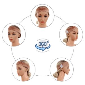 Appearanz Wig Grip Band for Lace Front, No-slip Velvet Wig Grip Headbands for Women (Beige)